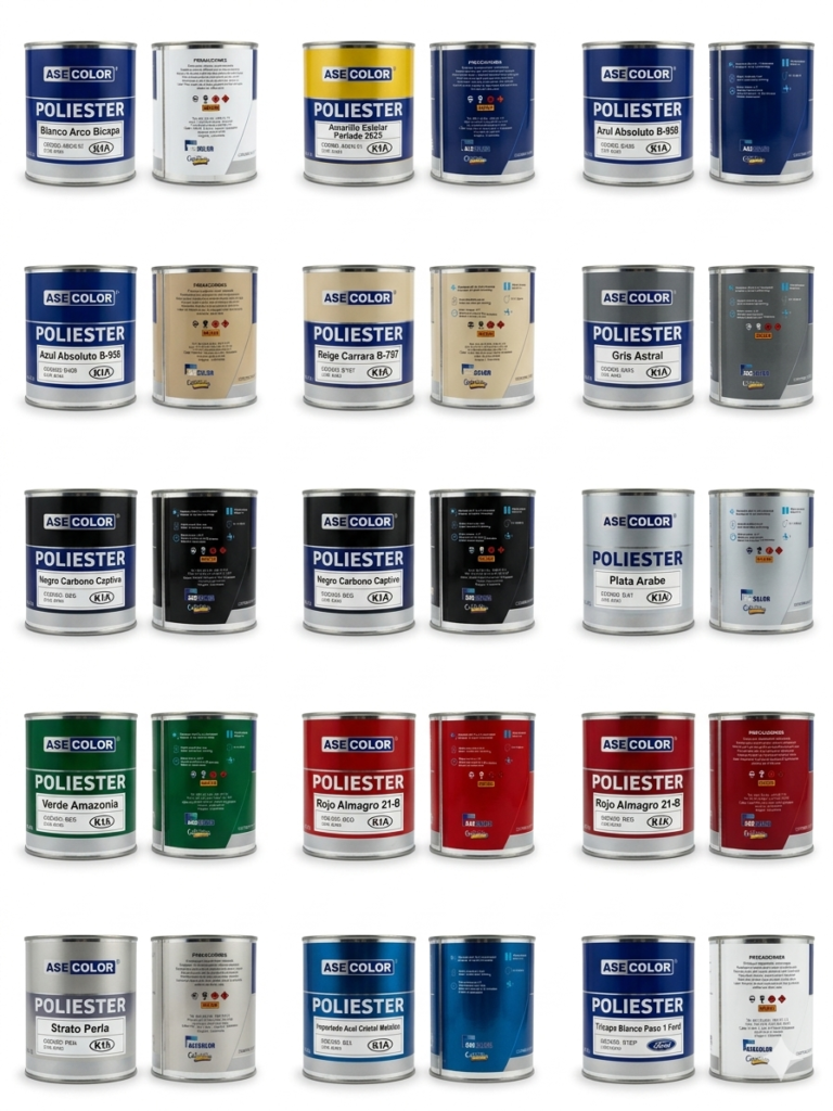 ASECOLOR Poliester Automotriz – Familia Importados