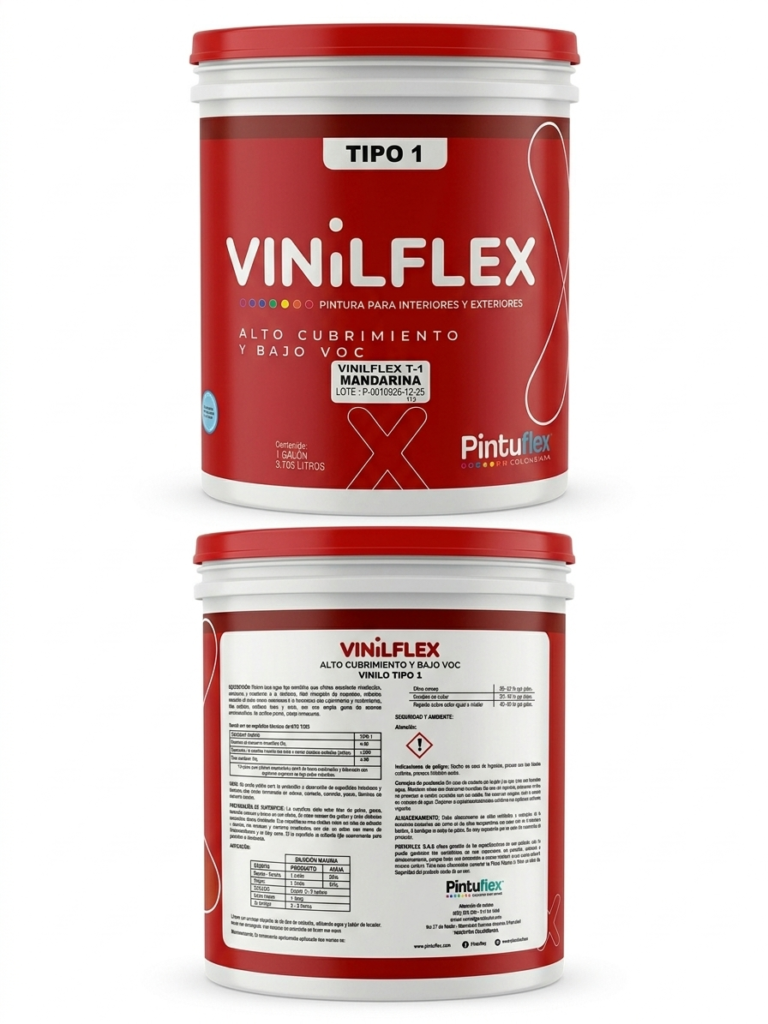 Vinilflex Tipo 1 — Alto Cubrimiento y Bajo VOC
