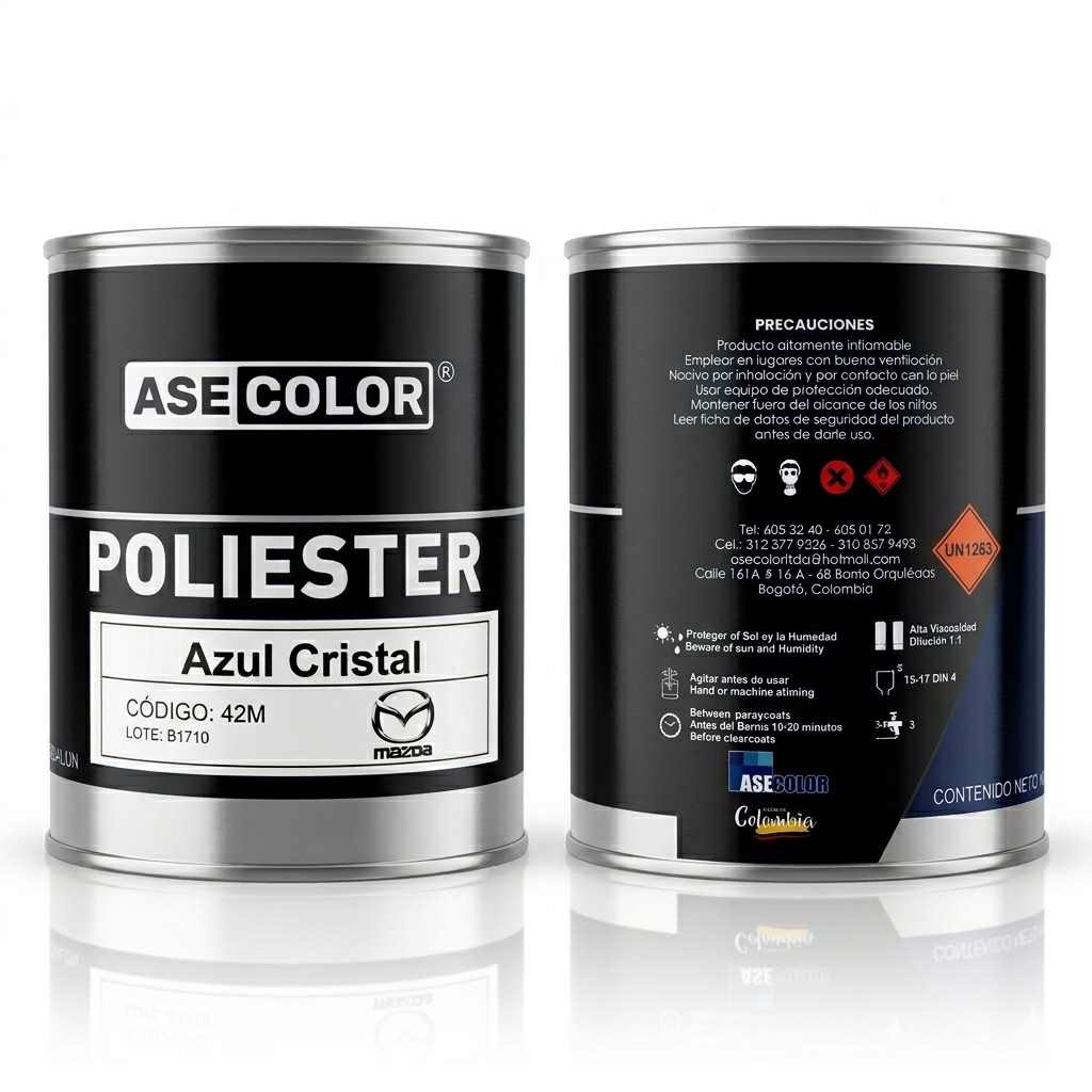 ASECOLOR Poliester Automotriz – Familia Negros
