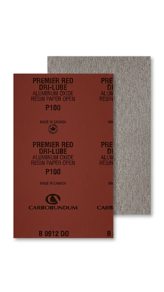 Lija Premier Red Hojas de Óxido de Aluminio Dri-Lube — Uso Profesional