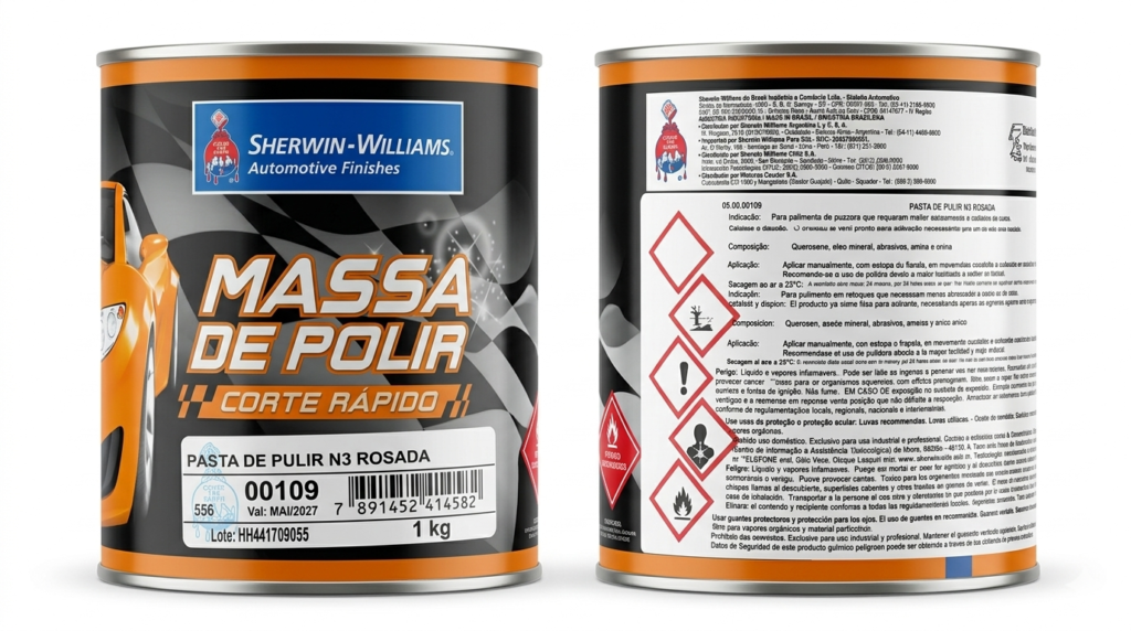 Sherwin-Williams Massa de Polir N°3 Rosada – Corte Rápido